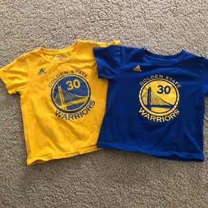 Golden State Warriors Adidas T-shirts, Size 4T